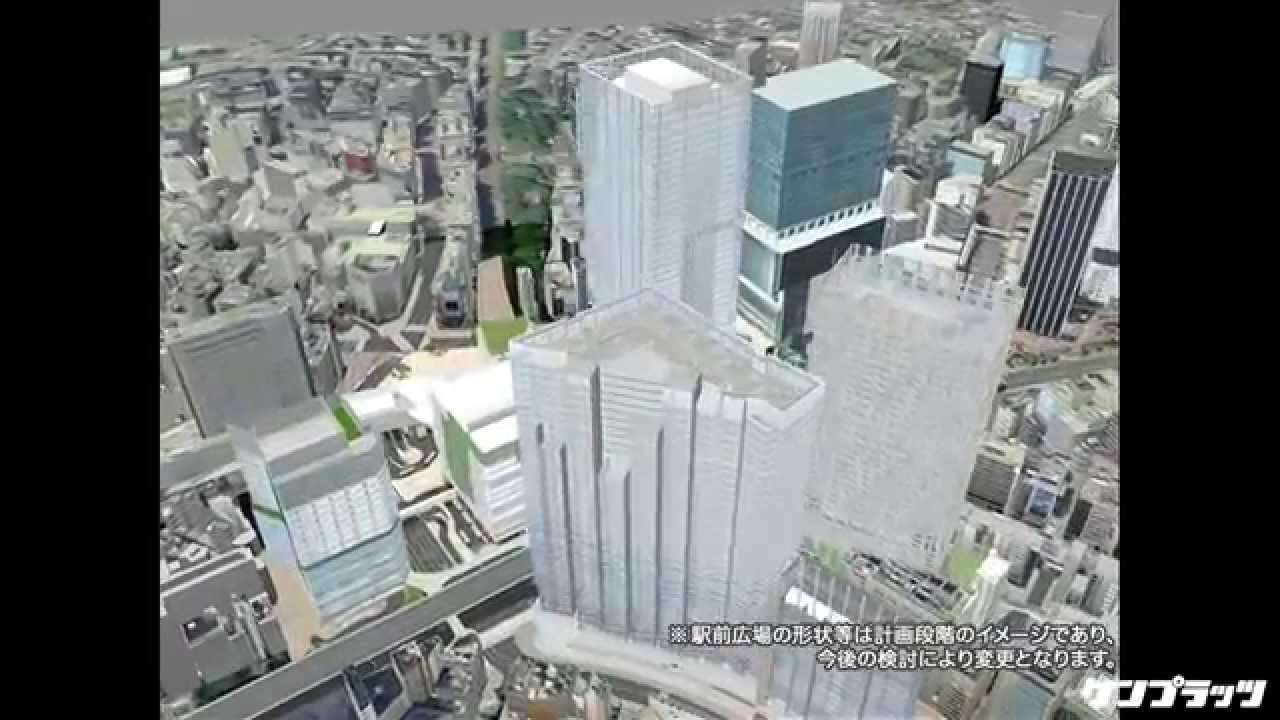 VR動画で体験、激変する渋谷駅 - YouTube