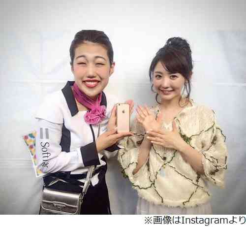 おのののかと横澤夏子がツーショット、顔の大きさが違いすぎると話題。