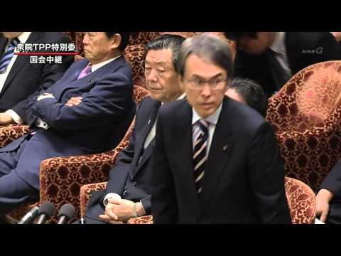 2016 04 08 衆議院ＴＰＰ特別委員会・緒方林太郎（民進）→休憩 - YouTube