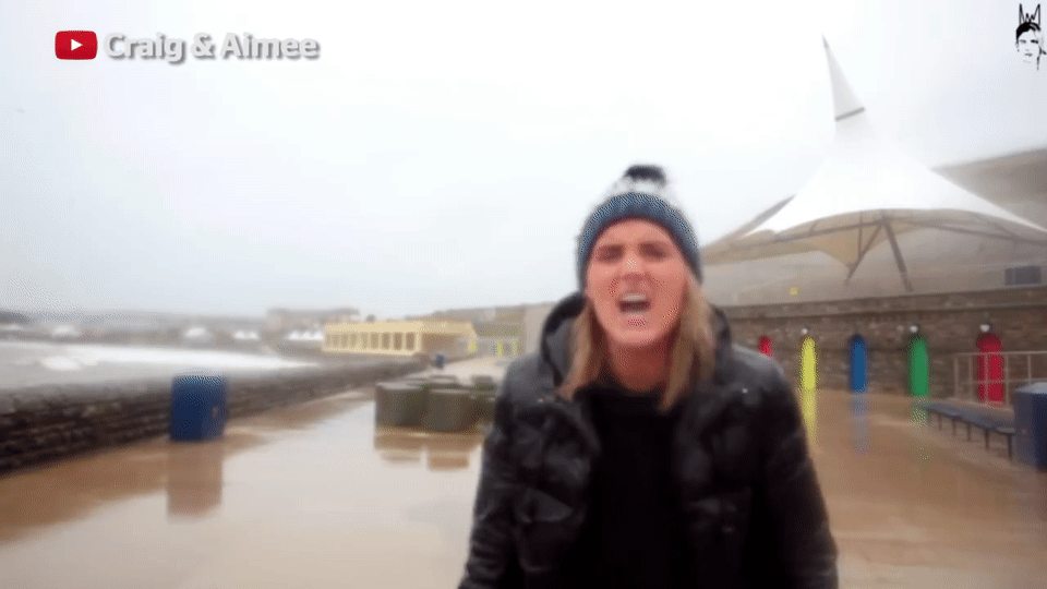                                         Fish photobombs reporter just for the halibut - GIF on Imgur