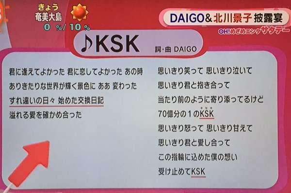 音源化望む声殺到！DAIGOプロポーズソング「KSK」緊急発売