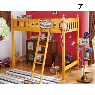 【レギュラー・幅108.5長さ206cm】カントリー調シリーズ ロフトベッド 通販 - ディノス