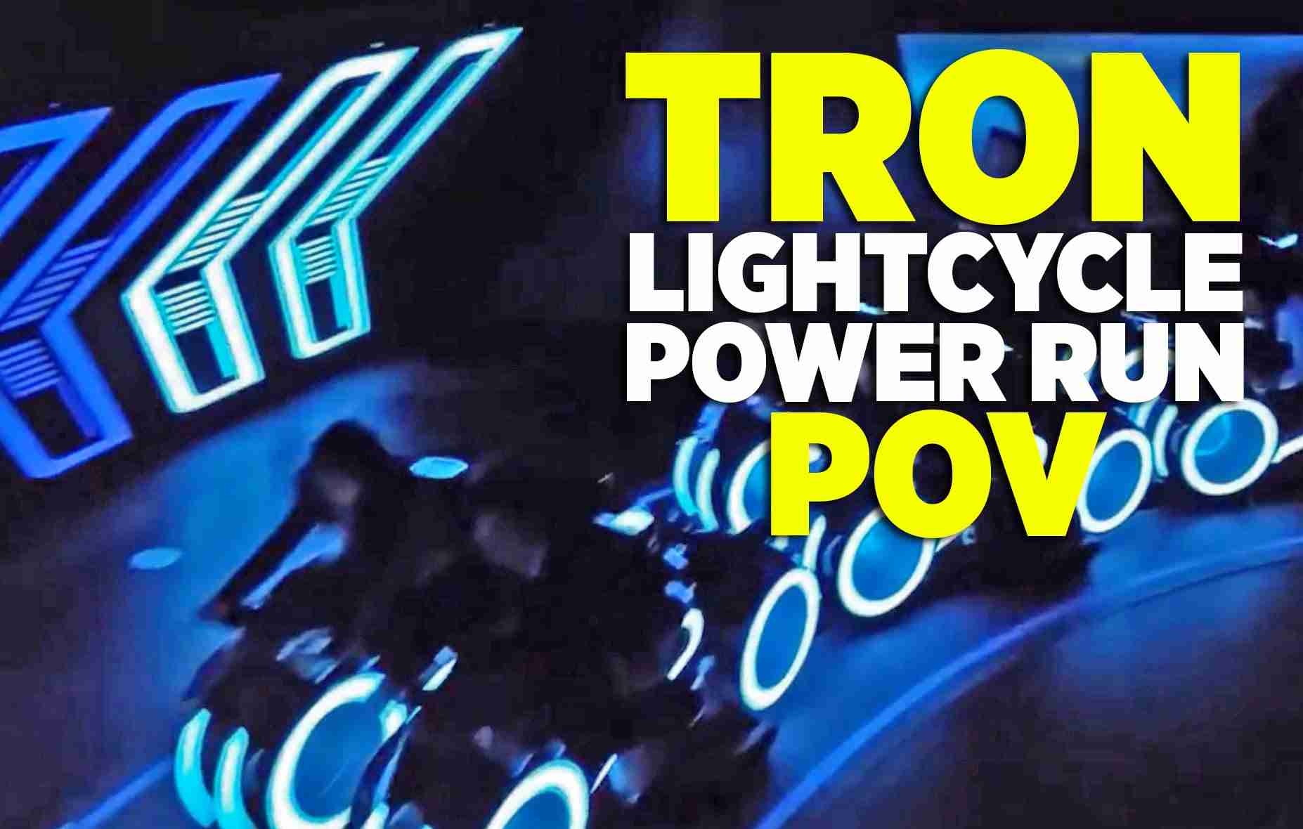 FULL POV Tron Lightcycle Power Run ride at Shanghai Disneyland - YouTube