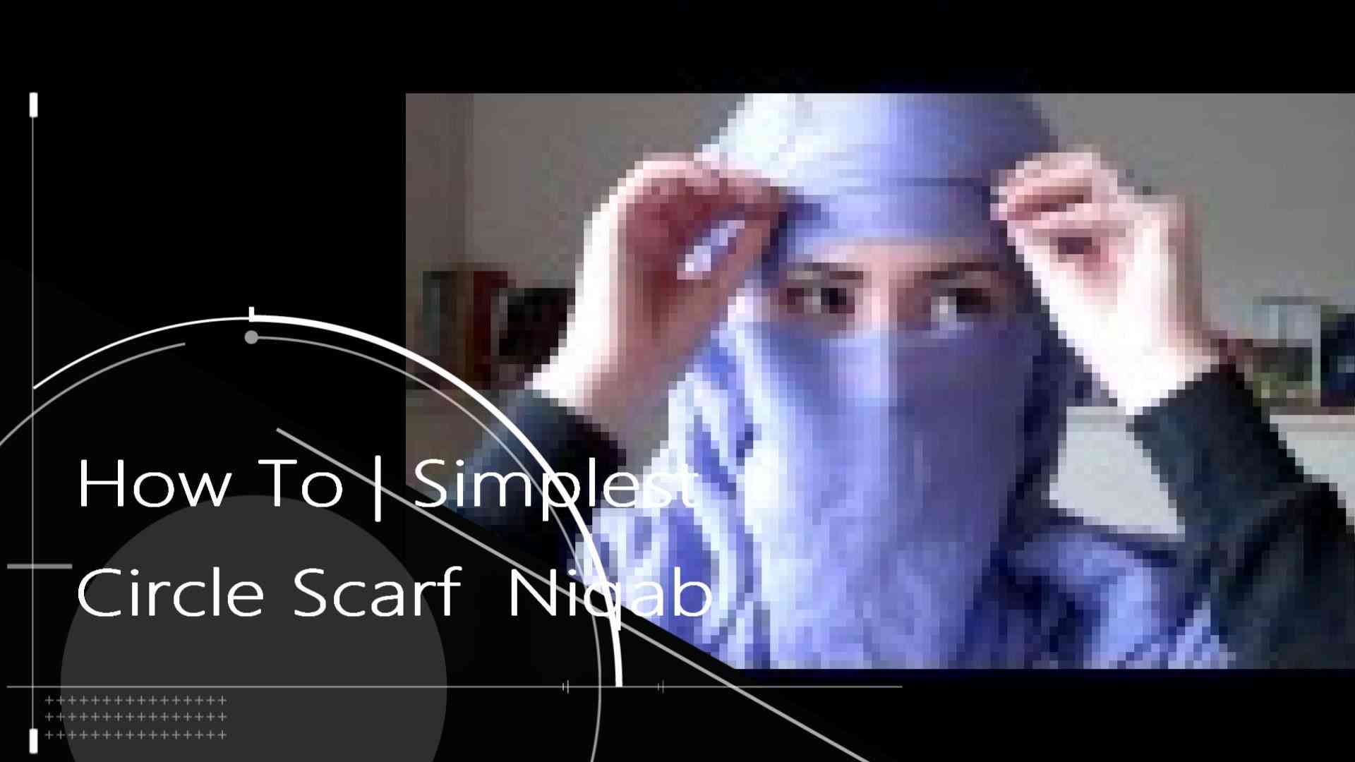 The Simplest Circle Scarf Niqab Style! - YouTube