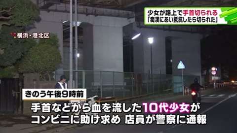 「路上で切りつけられた少女「痴漢に抵抗したら切られた」」　News i - TBSの動画ニュースサイト