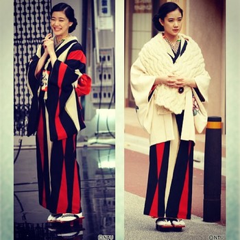 レトロモダンな着物の画像♡