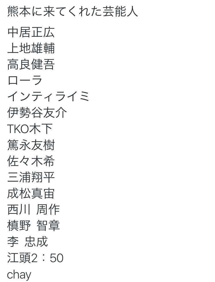 あなたの中で最近好感度が上がった有名人は？