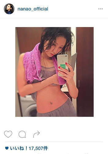 菜々緒、インスタで見事なくびれ披露！ファン絶賛「うらやましいですー」