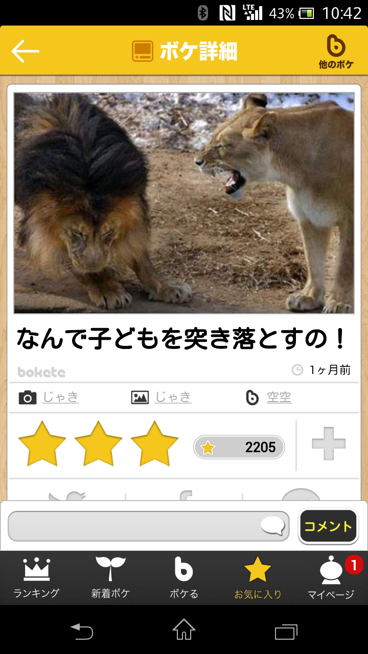 動物のボケて貼って下さい