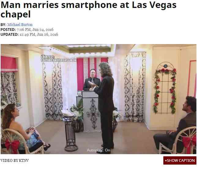 男性 スマホ 前代未聞の結婚式 米ラスベガスのミニ礼拝堂で ガールズちゃんねる Girls Channel