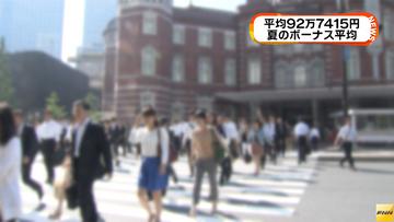 夏のボーナス調査、平均約92万円!4年連続のプラスに