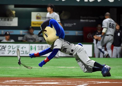 プロ野球マスコットキャラクター達のおもしろ画像