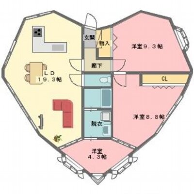 面白い間取り図