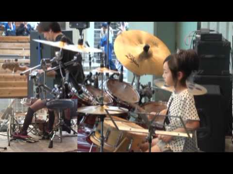 Domino Line / Casiopea(cover) by 8years Drummer Girl - YouTube