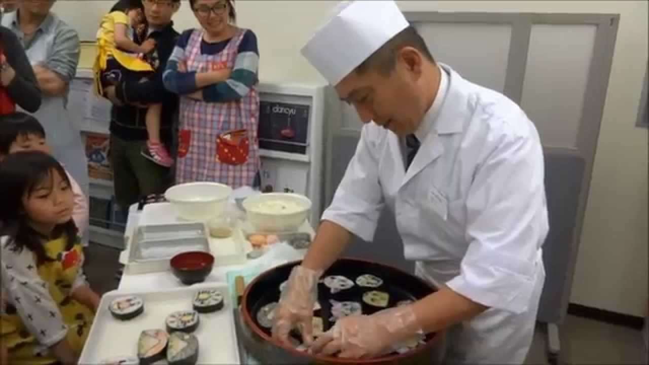 すしの学校（日本すし学院）☆ 川澄健のキャラクター飾り巻ずし - YouTube