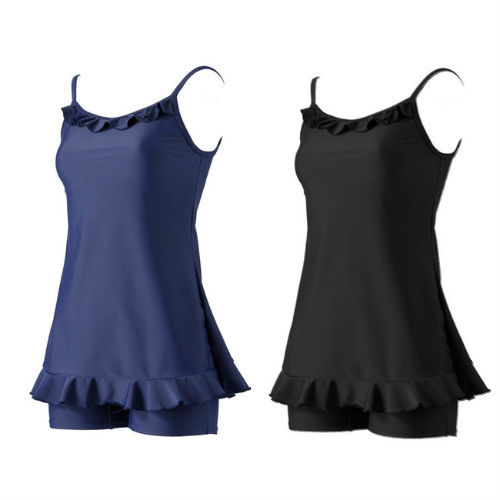 フリル付きスクール水着に新商品　洋服みたいで体のラインをカバー
