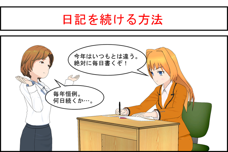 日記（ブログ）を毎日かいてるひと