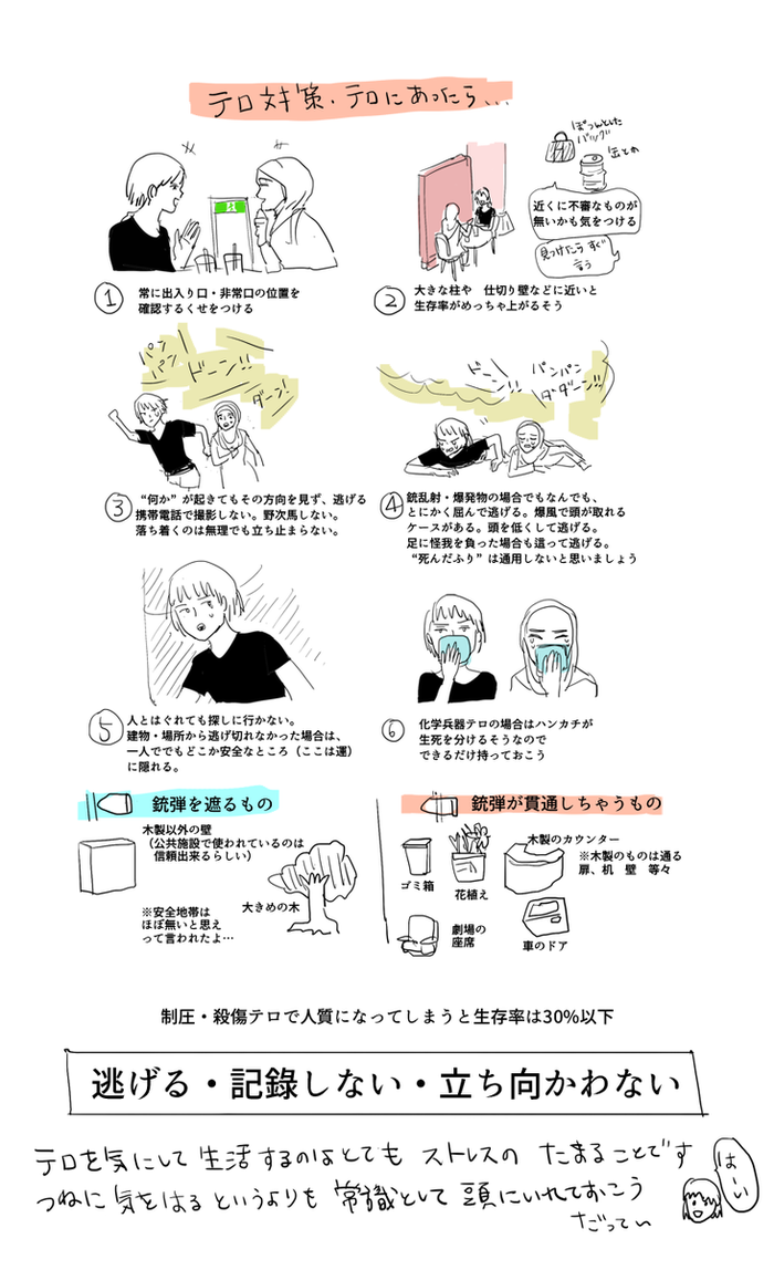 もはや他人事ではなくなったテロへの対策「逃げる・記録しない・立ち向かわない」:ハムスター速報