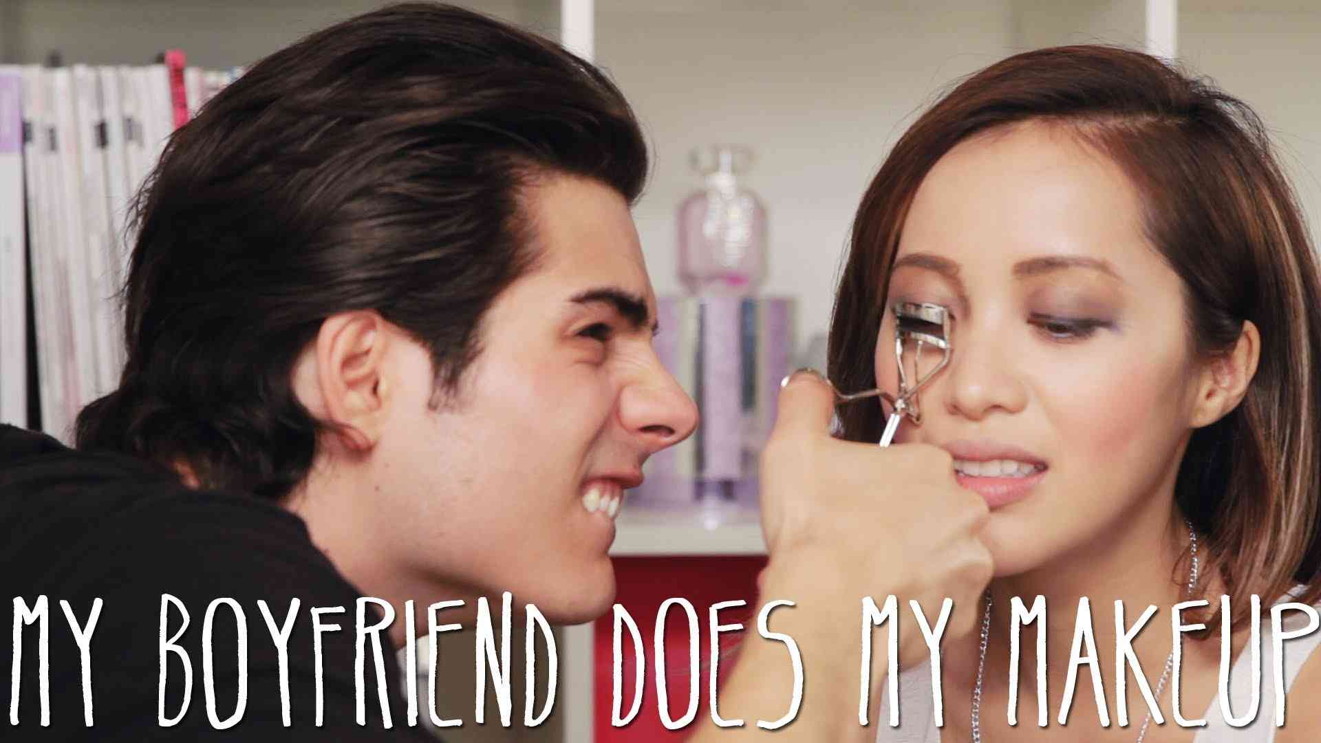 My Boyfriend Does My Makeup - YouTube