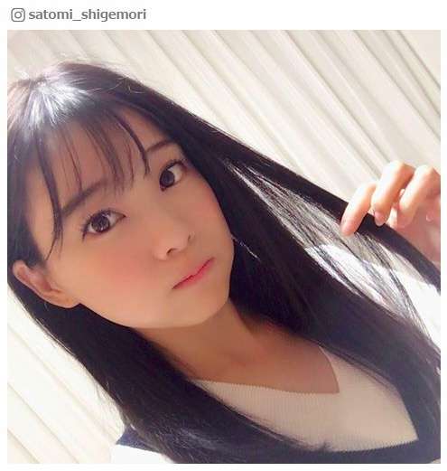 重盛さと美「高校生ぶり」黒髪イメチェンに「惚れる」「人形みたい」絶賛の声