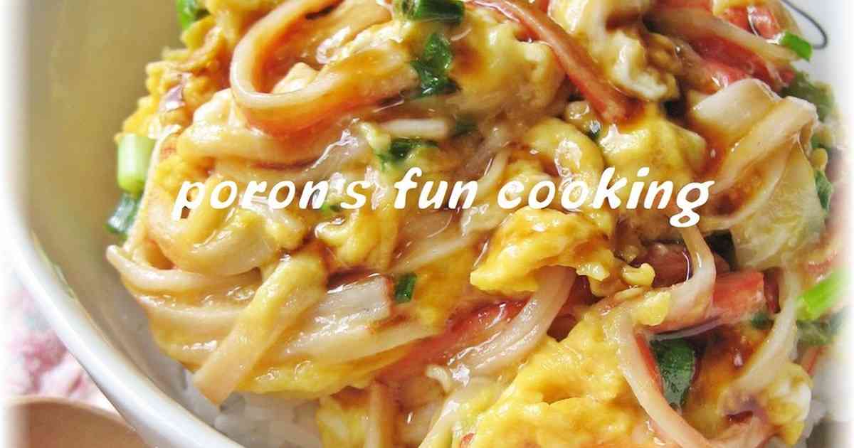 ランチに♪簡単＊カニカマ卵丼 by ぽろん５２６ [クックパッド] 簡単おいしいみんなのレシピが243万品