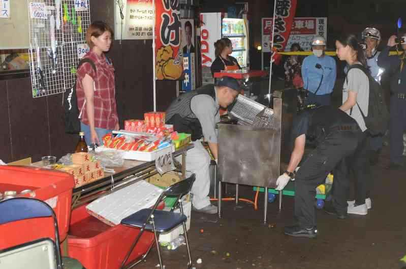 屋台の油かかり5歳女児が背中などに大やけど　10人が重軽傷　福岡・北九州市