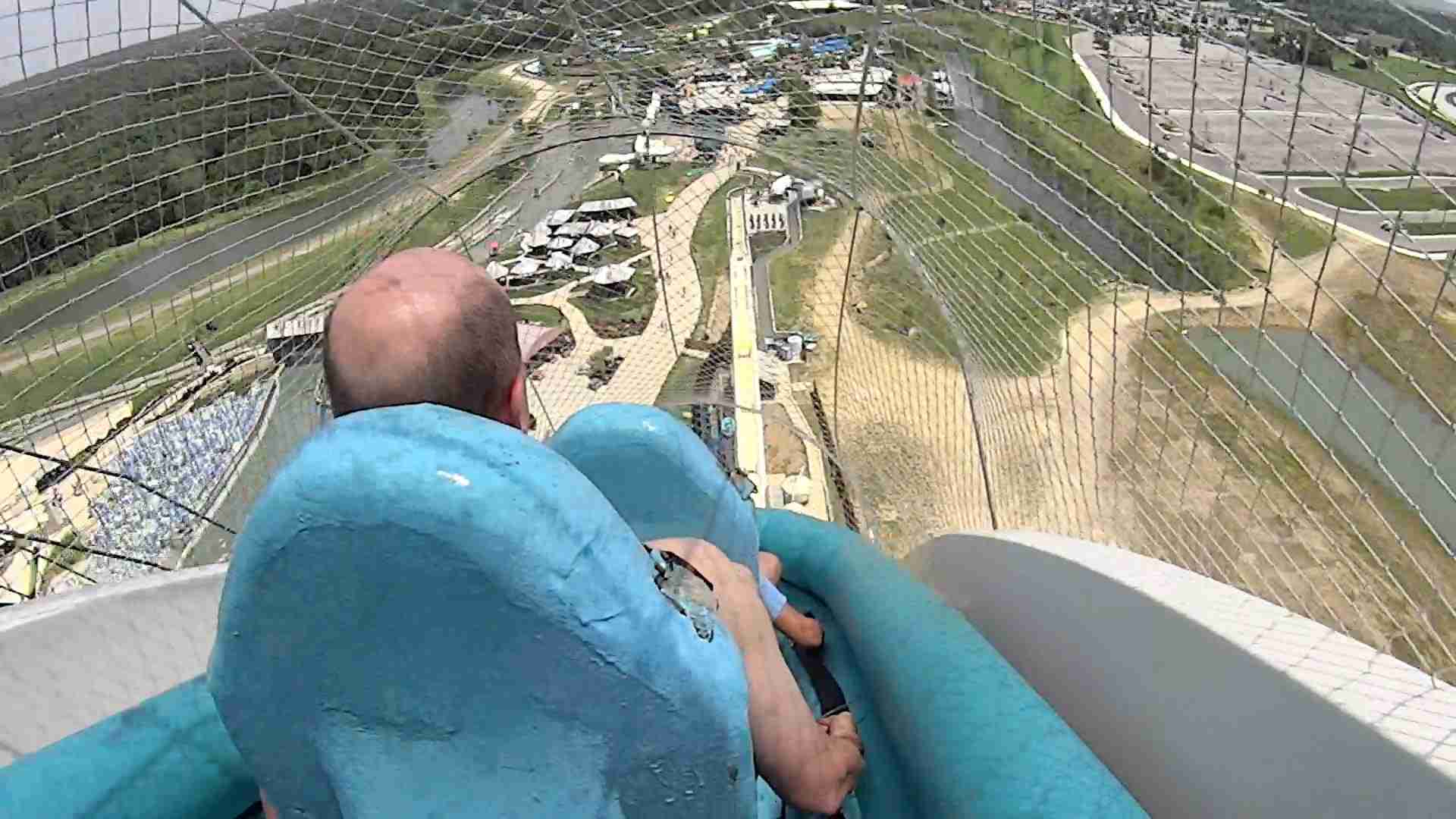 The Verrückt Water Slide at Schlitterbahn Kansas City - YouTube