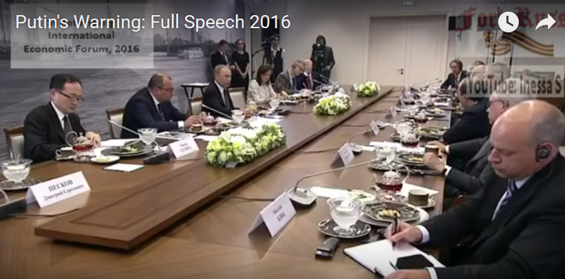 世界的危機を警告するプーチンのスピーチ【動画】｜世界の裏側ニュース