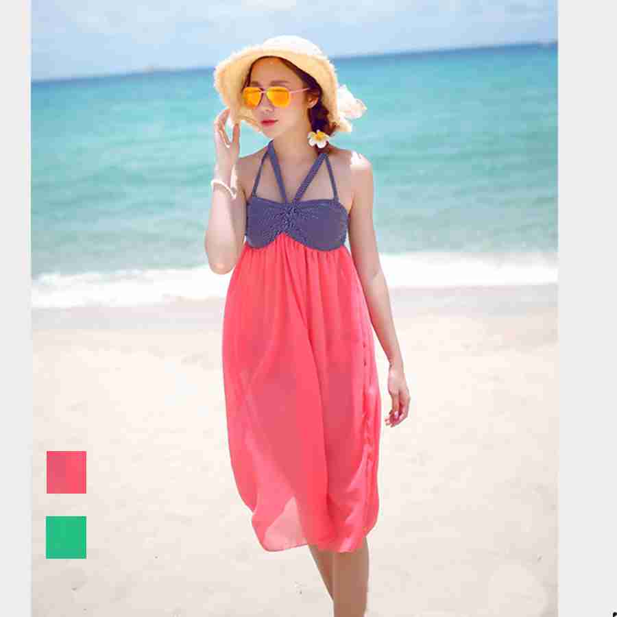 水着★ツートンカラービキニ＋ワンピース3点セット☆　夏　リゾート・温泉に[品番：QM000001128]｜flopsy（フロプシ）のレディースファッション通販｜SHOPLIST（ショップリスト）