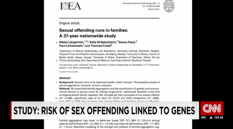 性犯罪には「遺伝も関与」　疫学研究者