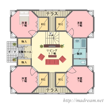 間取り図見ながら妄想するのが好きな人
