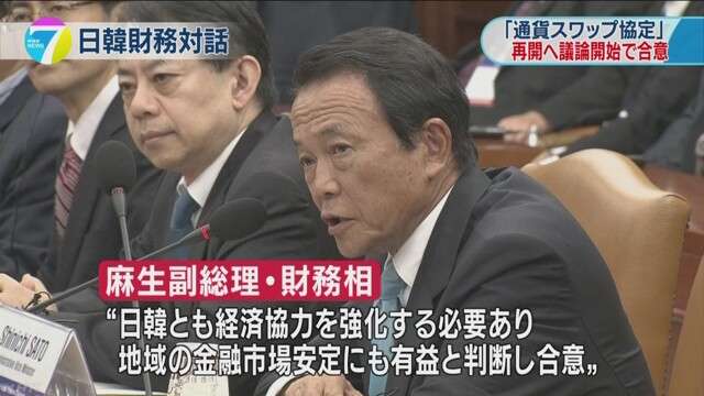 日韓通貨スワップ協定再開に向け議論開始で合意 | NHKニュース