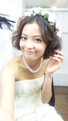 結婚式の髪型(ショート〜ボブ)