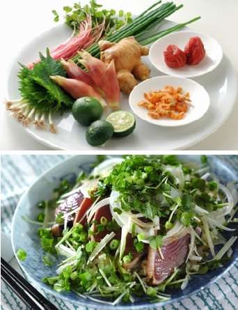 薬味を使った美味しい料理
