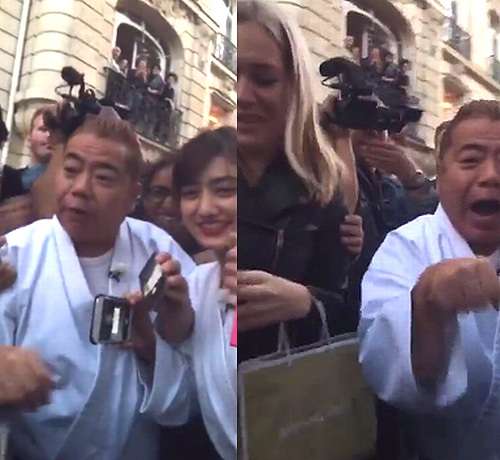 キム・カーダシアンのSnapchatに出川哲朗現る