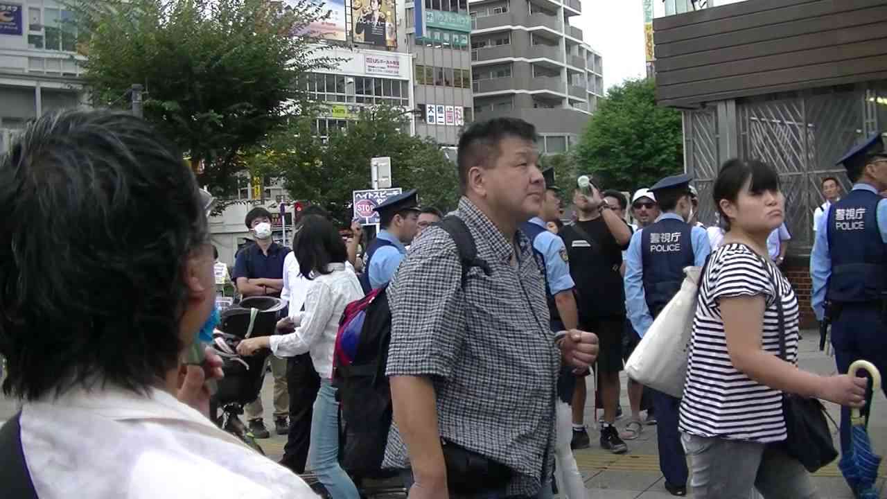 2016.9.11しきしま会巣鴨街宣・飛び入りママ（クリームパン）さん - YouTube