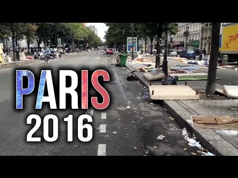 PARIS 2016: Scenes from the Apocalypse - African Mass Immigration ruins Streets of France - YouTube