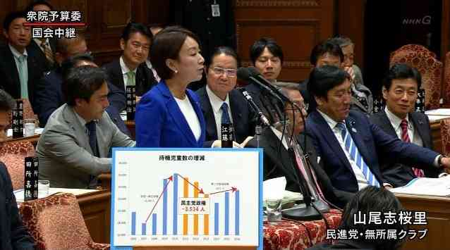民進党・ガソリン山尾が国会で捏造したグラフを披露しネット大爆笑ｗｗｗｗｗｗｗｗｗｗｗｗｗ:ハムスター速報