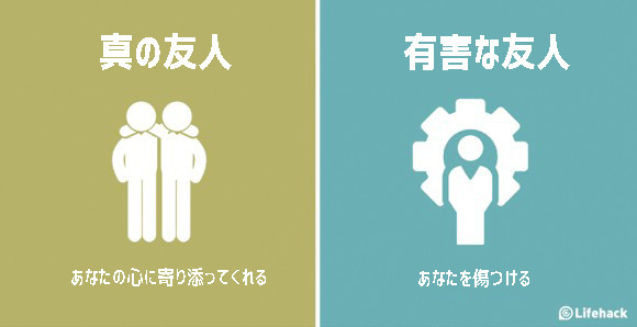 真の友人と有害な友人を見分けるのに役立つイラスト