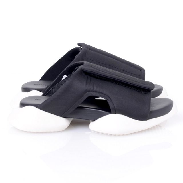 【楽天市場】アディダス リックオウエンス (adidas by rick owens) サンダル 牛革 ホワイトブラックaq2822l 2016SS レディース春夏新作 送料無料 正規取扱：ヨコアンティ