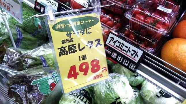 野菜高騰　家計悲鳴　レタス３倍も　ファミレス食材変更