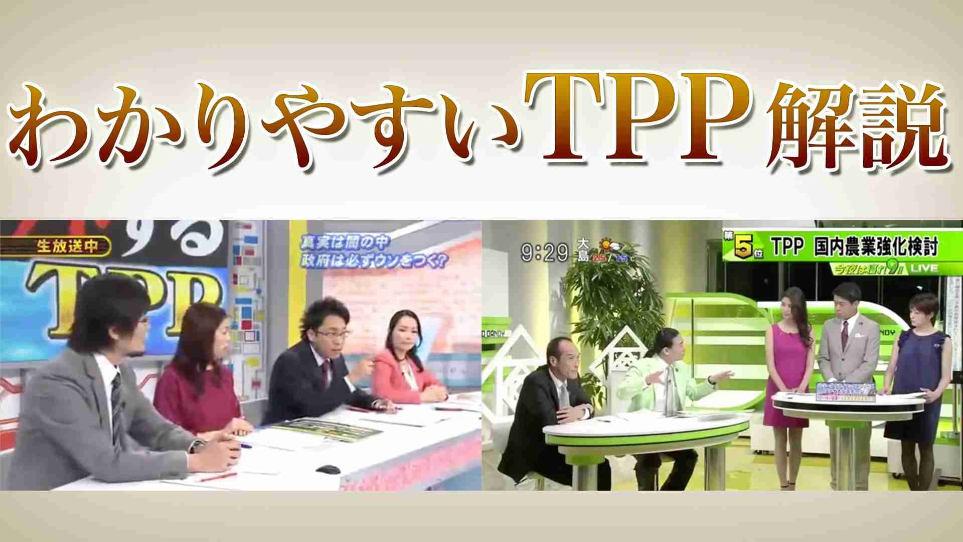 TPP、わかりやすい解説まとめ。メディアに騙されている日本人 - YouTube