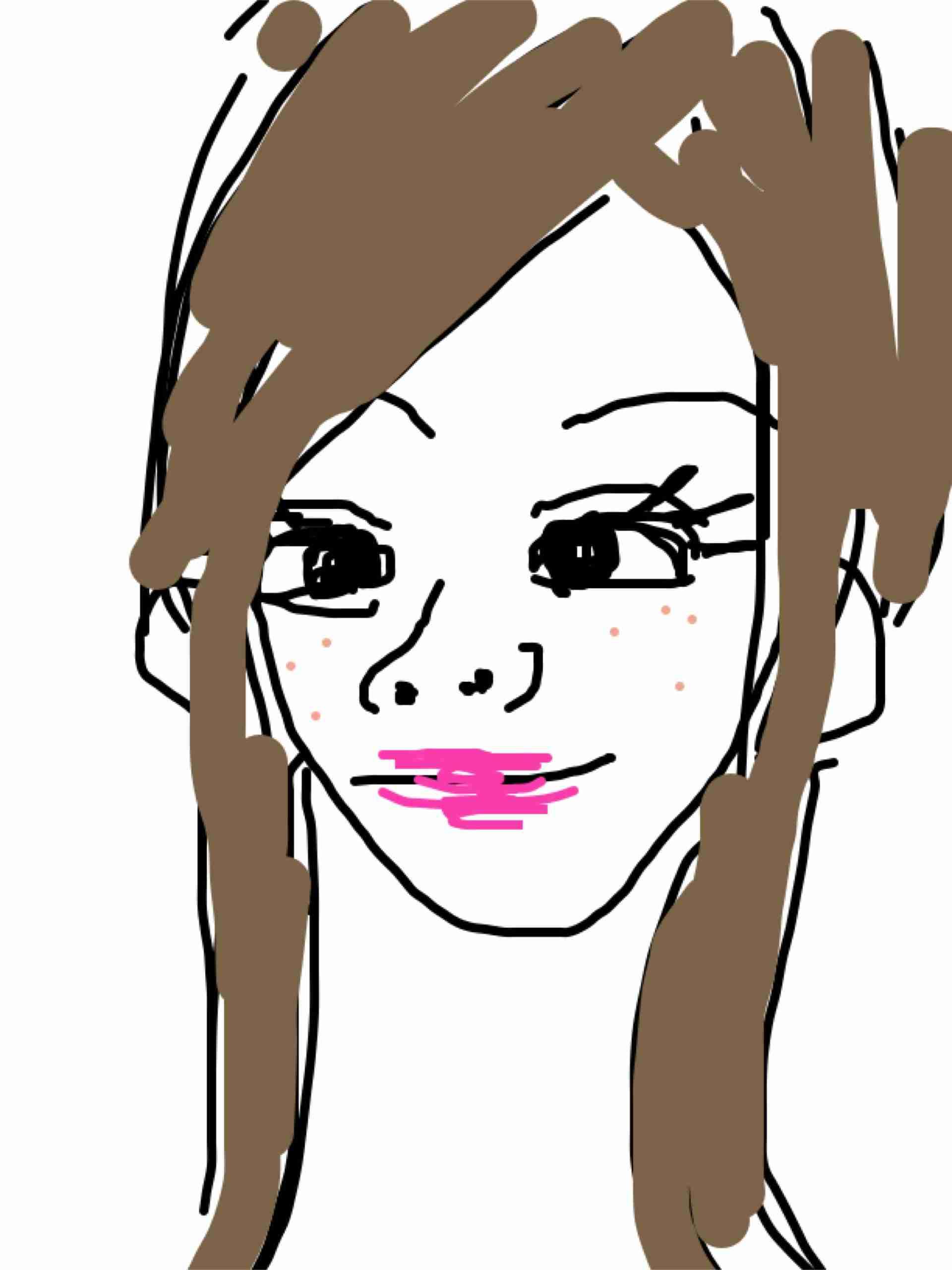自分の似顔絵を貼るトピ