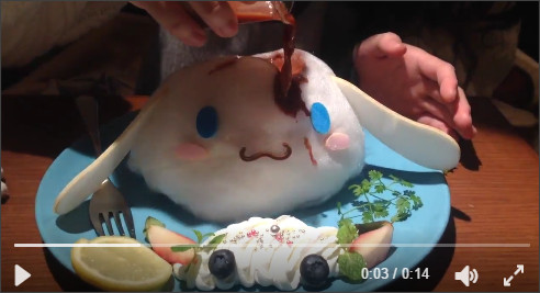 【閲覧注意?】サンリオのデザートを注文→かわいいと思っていたら…突然のホラー展開(笑)