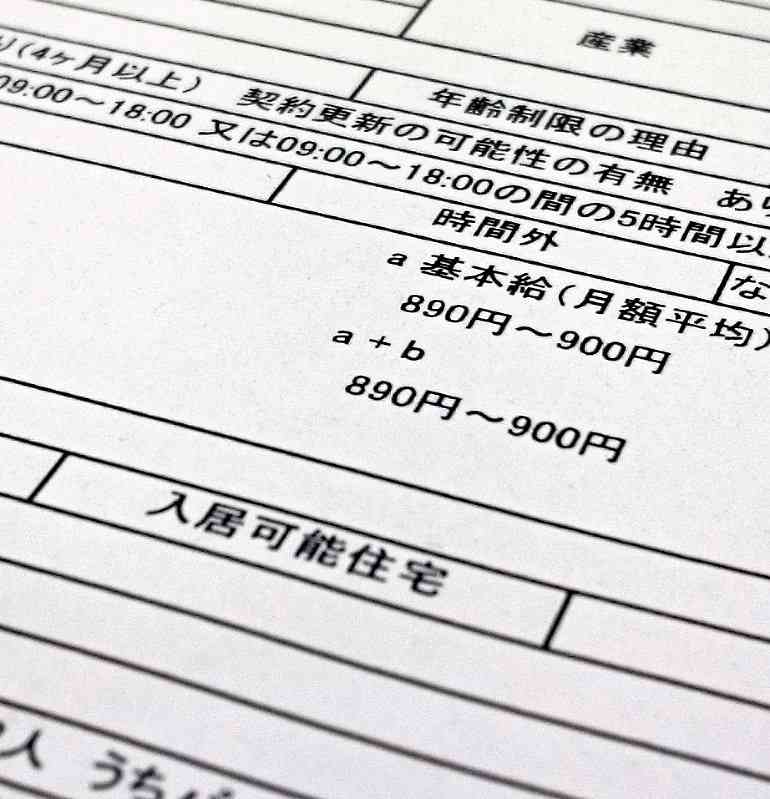 求人情報：国サイト、最低賃金違反…７月以降６６件 - 毎日新聞
