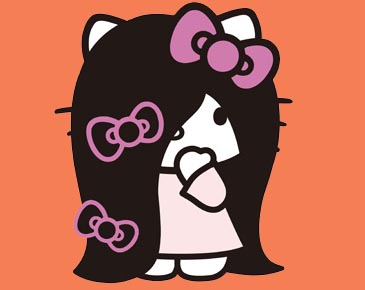 キティちゃんのいろんな姿を貼るトピ
