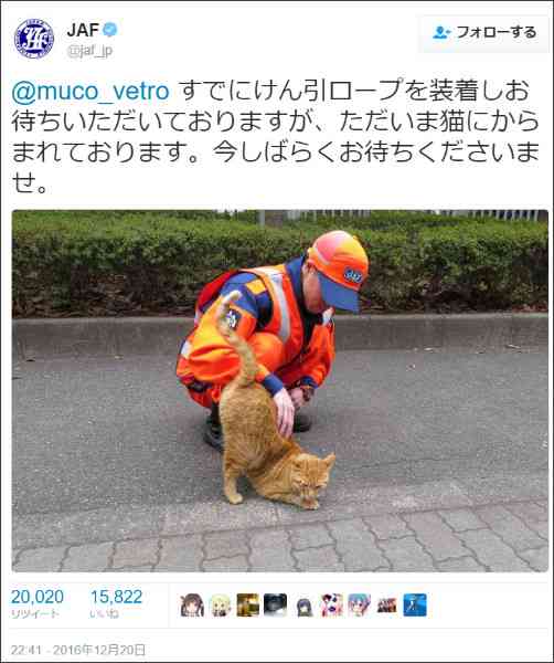 JAFさんこれ頼む！JAFの公式が無茶ぶりに神対応ぶりを見せつける！