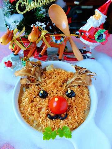 クリスマスのケーキ・ご馳走の画像いっぱい