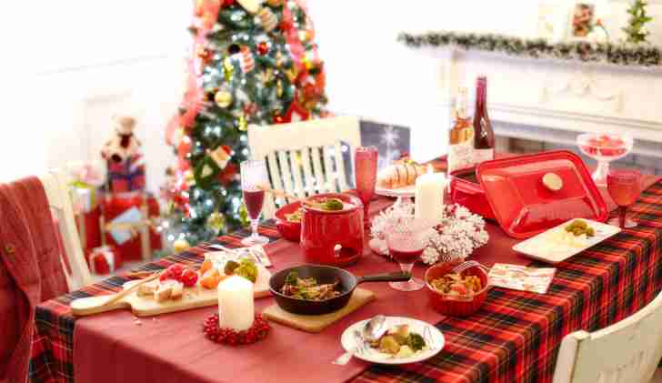 クリスマスのケーキ・ご馳走の画像いっぱい