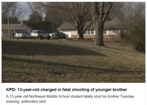 米テネシー州で13歳兄が銃を暴発、12歳弟が死亡  両親は留守